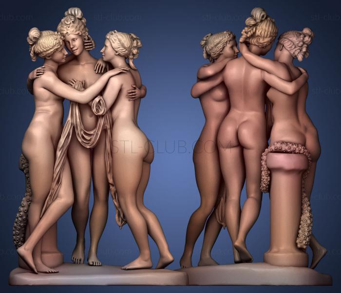 3D model Three Graces (STL)